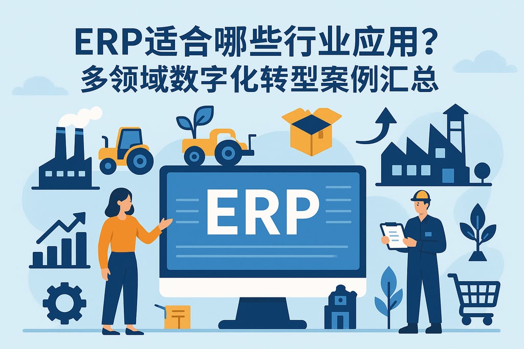 ERP适合哪些行业应用？多领域数字化转型案例汇总