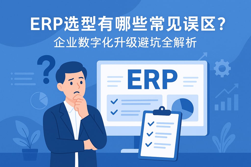 ERP选型有哪些常见误区？企业数字化升级避坑全解析