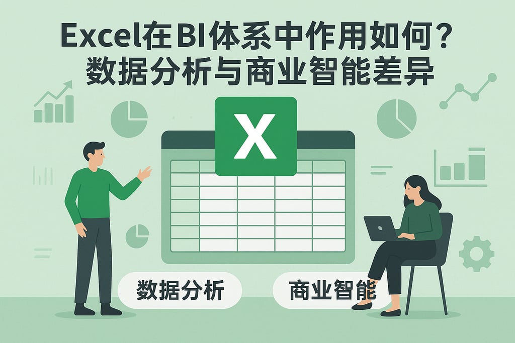 Excel在BI体系中作用如何？数据分析与商业智能差异