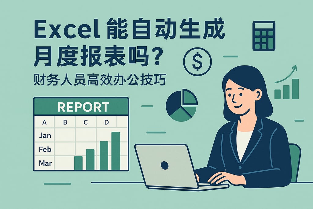 Excel能自动生成月度报表吗？财务人员高效办公技巧