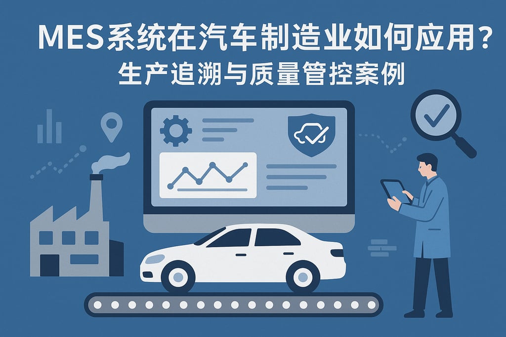 MES系统在汽车制造业如何应用？生产追溯与质量管控案例