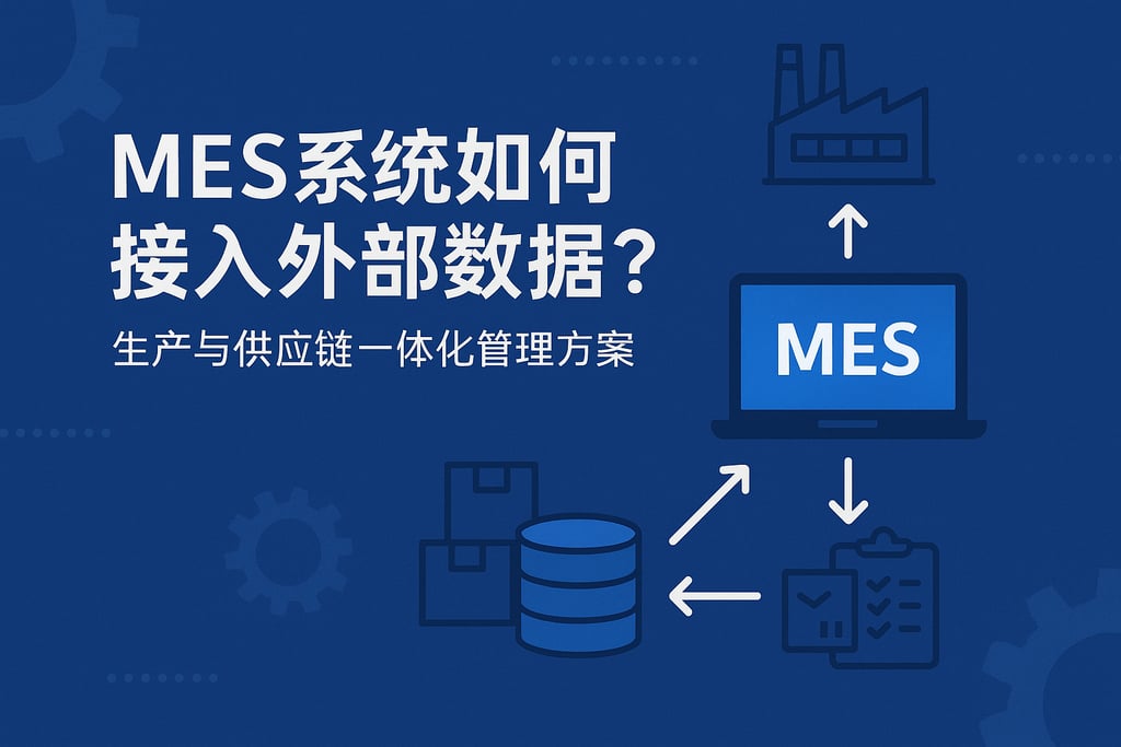 MES系统如何接入外部数据？生产与供应链一体化管理方案