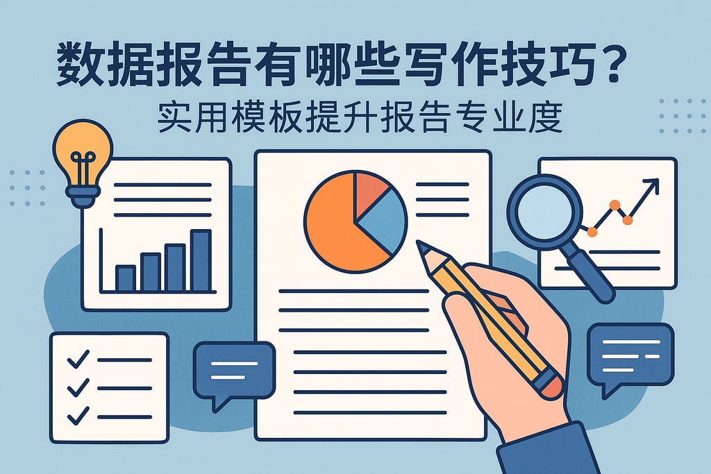数据报告有哪些写作技巧？实用模板提升报告专业度 - FineReport报表知识库