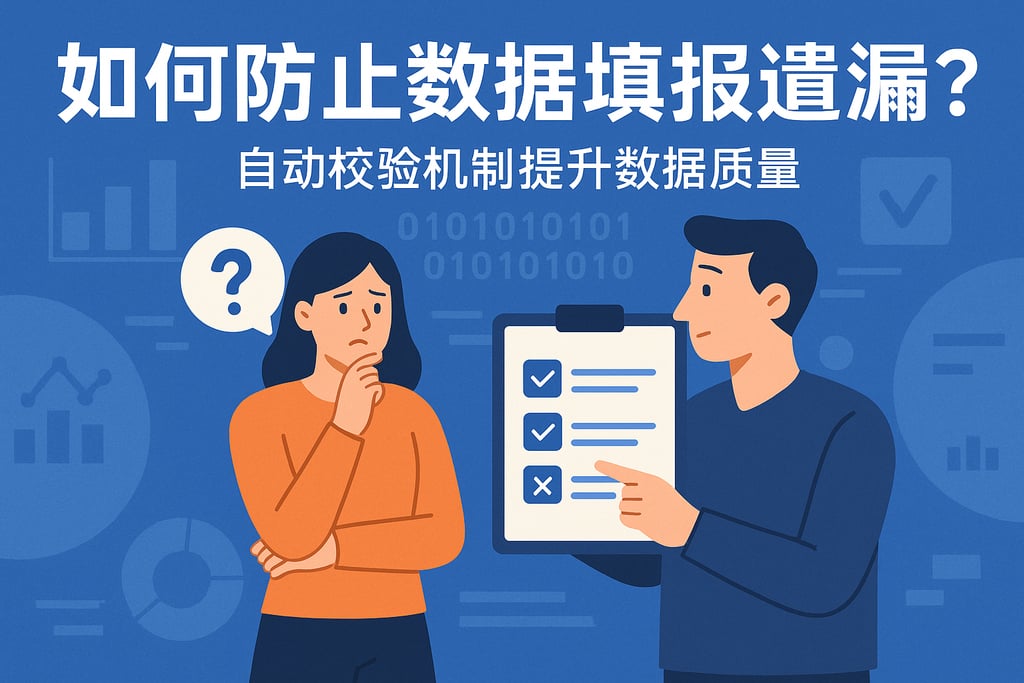 数据填报怎么防止遗漏？自动校验机制提升数据质量