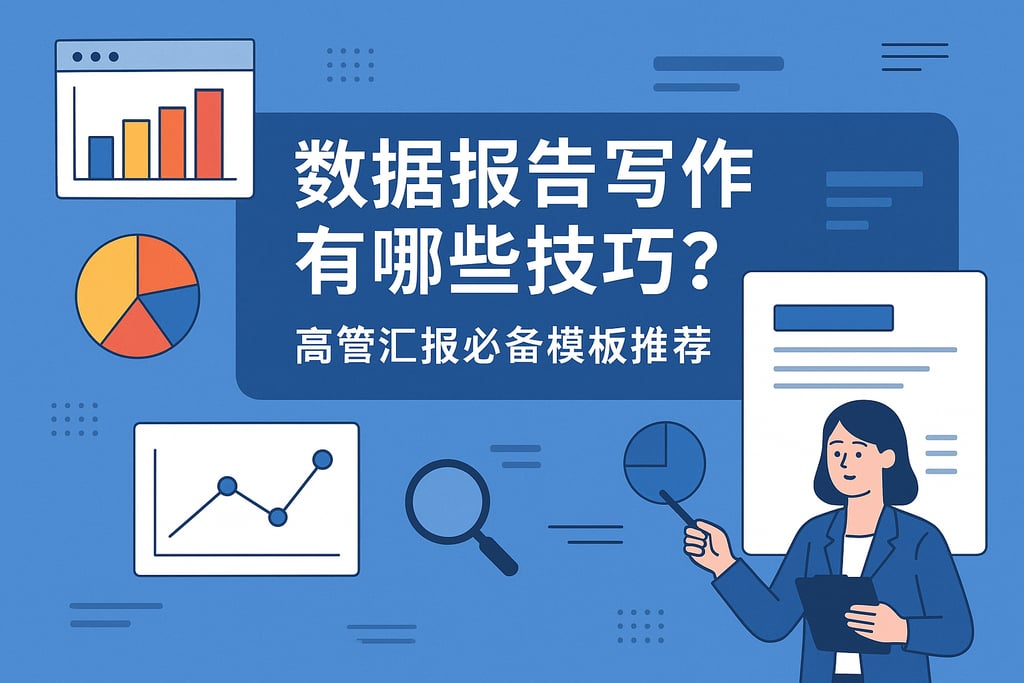 数据报告写作有哪些技巧？高管汇报必备模板推荐