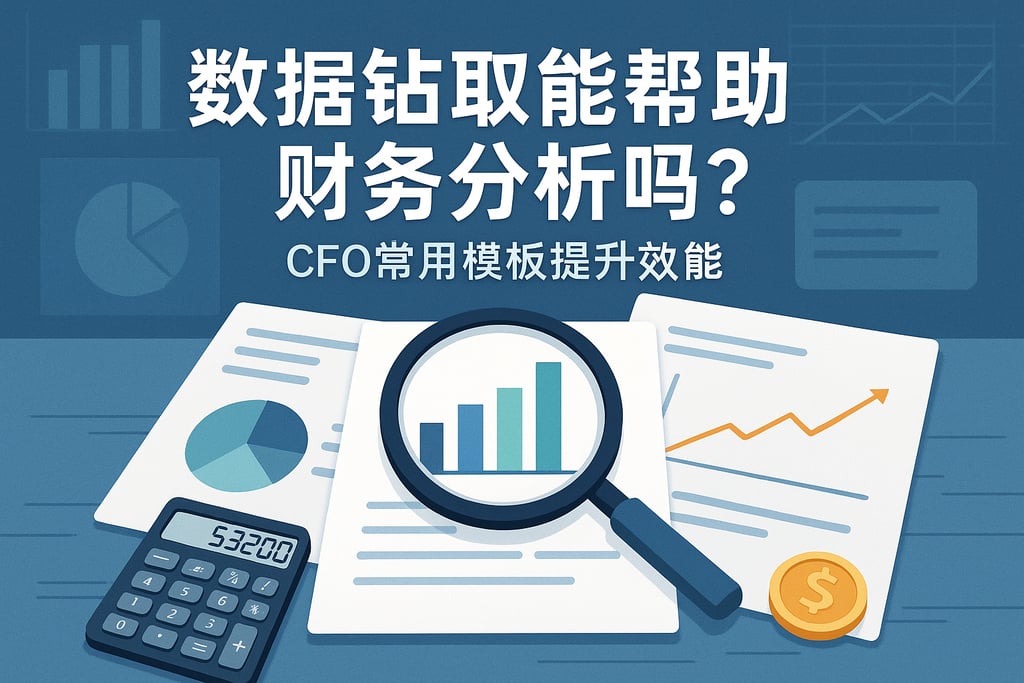数据钻取能帮助财务分析吗？CFO常用模板提升效能