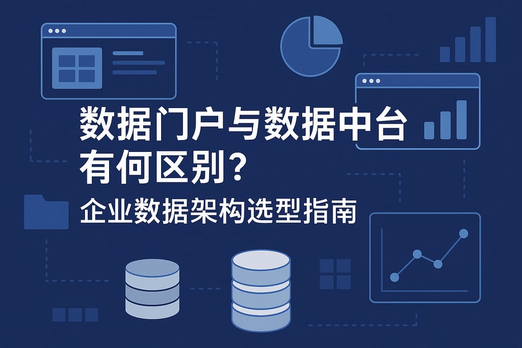 数据门户与数据中台有何区别？企业数据架构选型指南