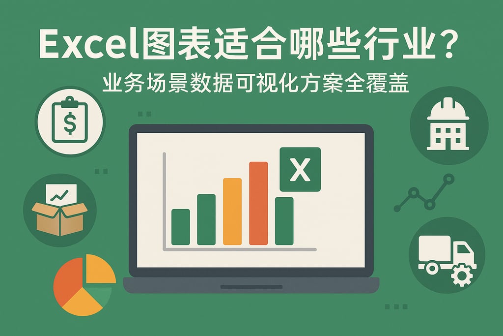 Excel图表适合哪些行业？业务场景数据可视化方案全覆盖