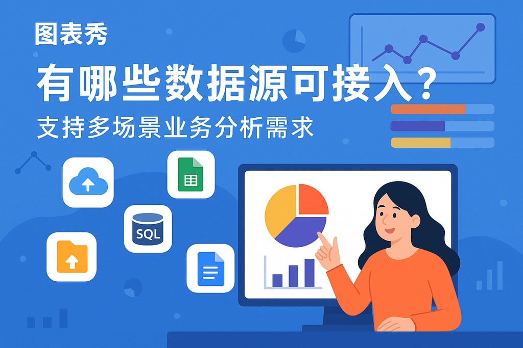 图表秀有哪些数据源可接入？支持多场景业务分析需求