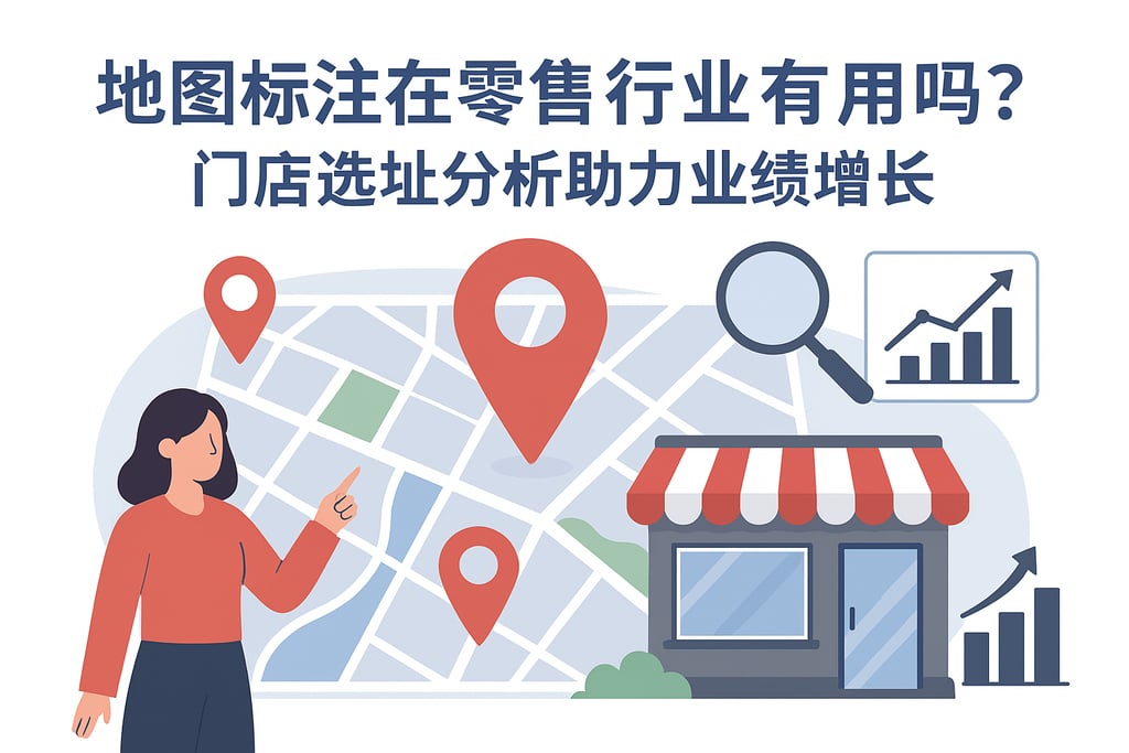 地图标注在零售行业有用吗？门店选址分析助力业绩增长