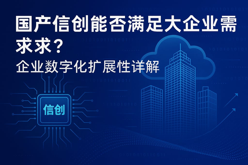 国产信创能否满足大企业需求？企业数字化扩展性详解