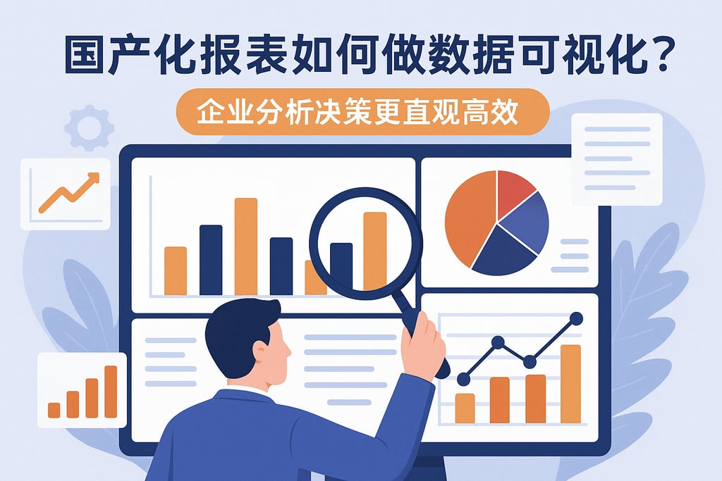 国产化报表如何做数据可视化？企业分析决策更直观高效