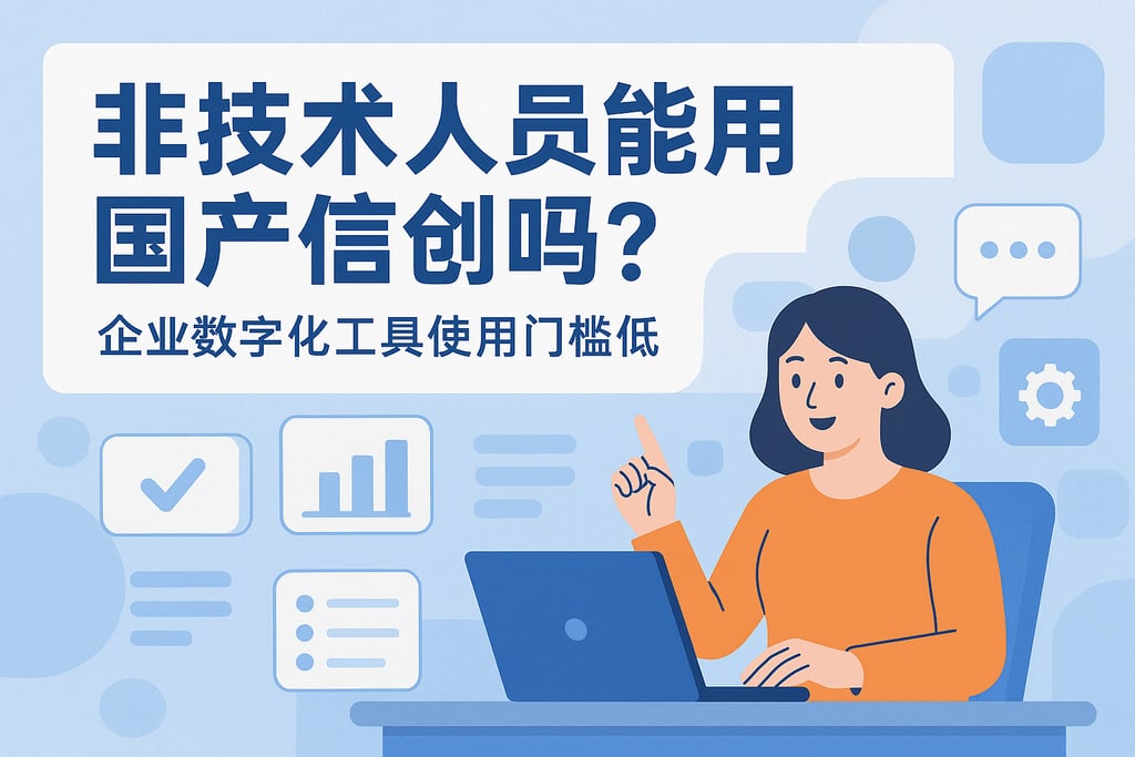 非技术人员能用国产信创吗？企业数字化工具使用门槛低