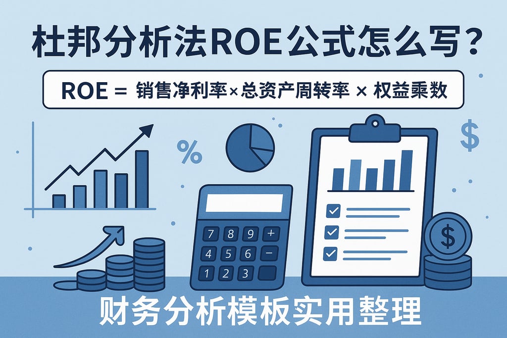 杜邦分析法roe公式怎么写？财务分析模板实用整理