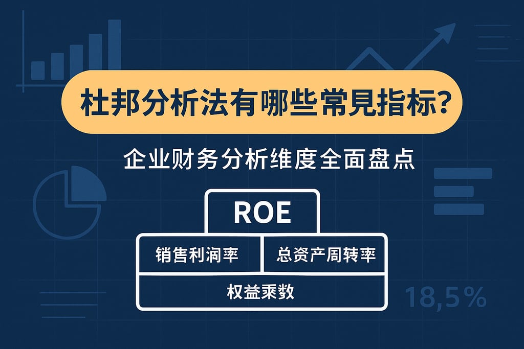 杜邦分析法有哪些常见指标？企业财务分析维度全面盘点