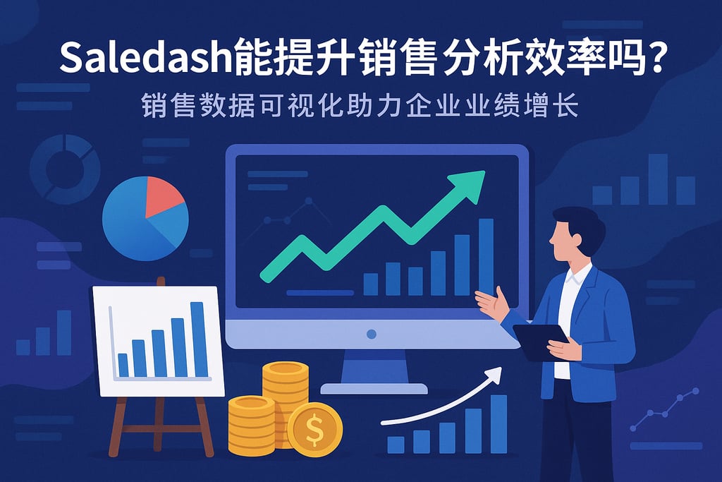 saledash能提升销售分析效率吗？销售数据可视化助力企业业绩增长