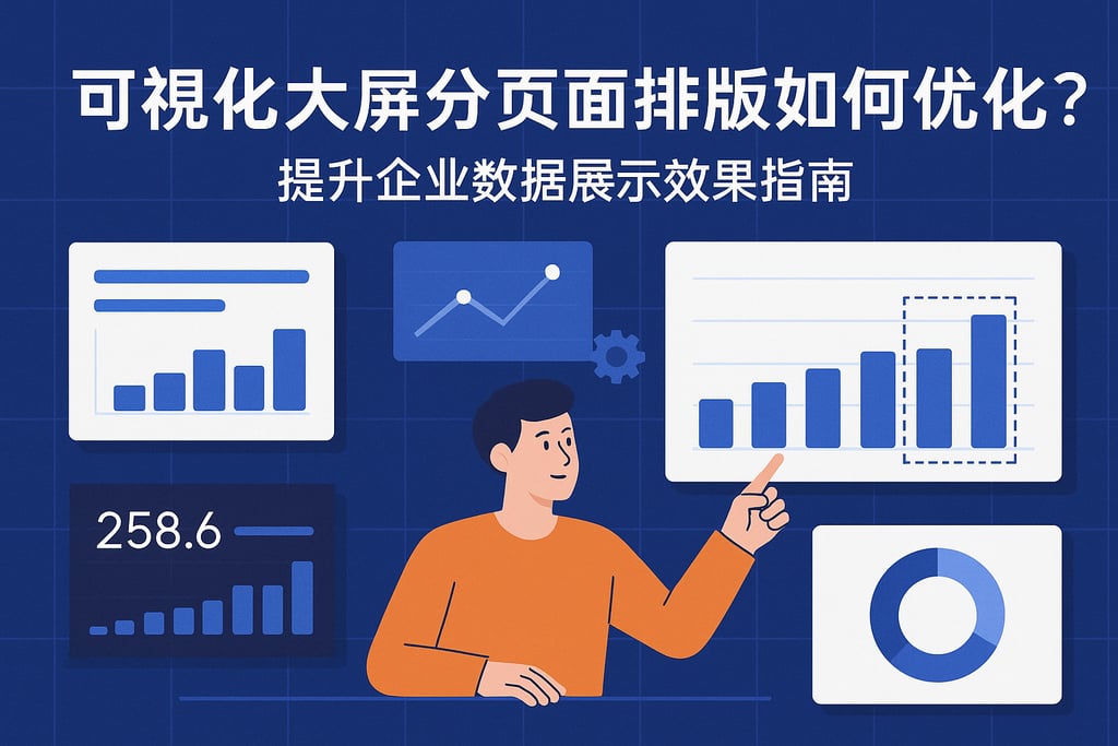 可视化大屏分页面排版如何优化？提升企业数据展示效果指南