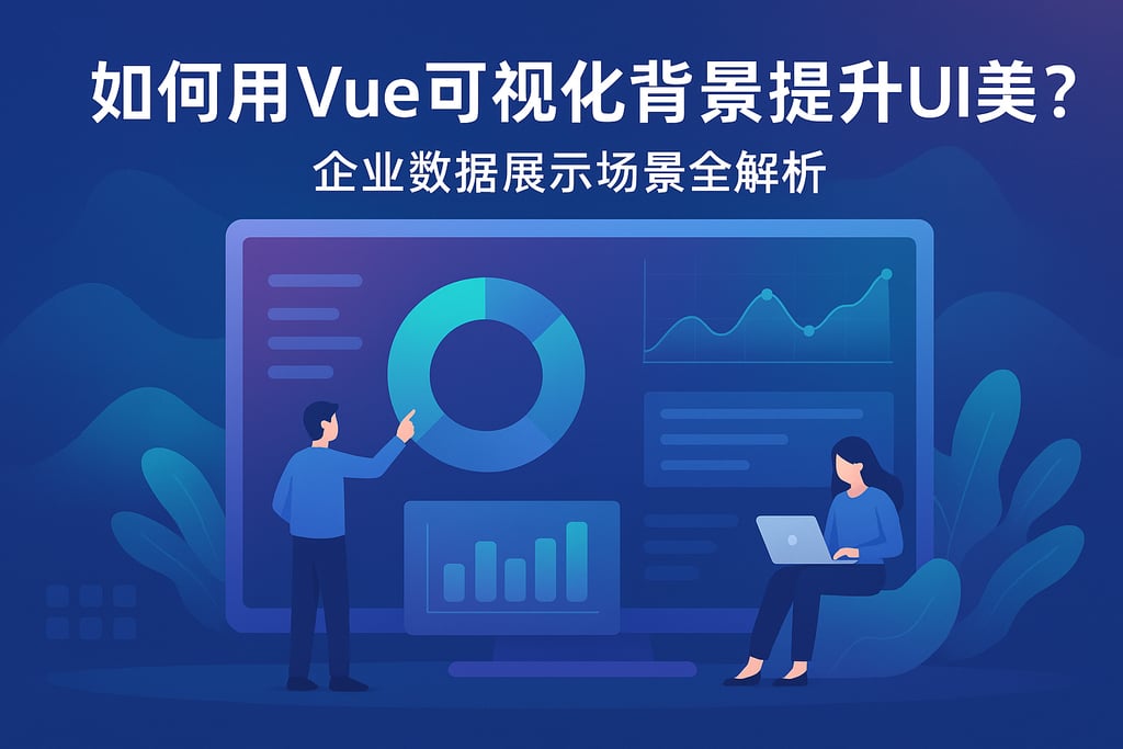 如何用vue可视化背景提升UI美感？企业数据展示场景全解析