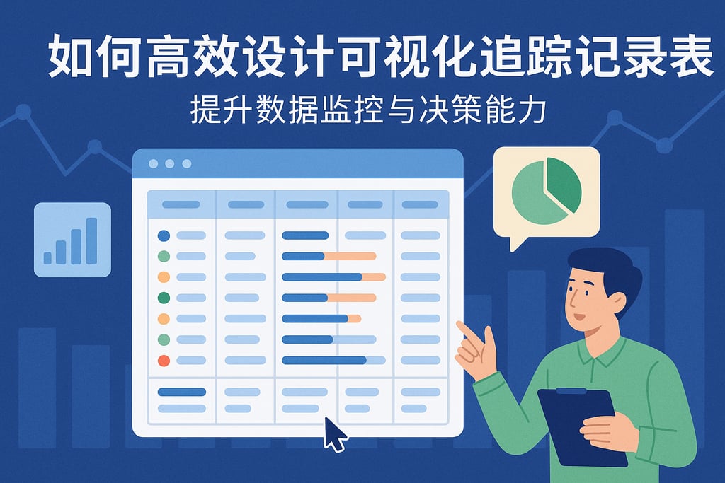 如何高效设计可视化追踪记录表？提升数据监控与决策能力
