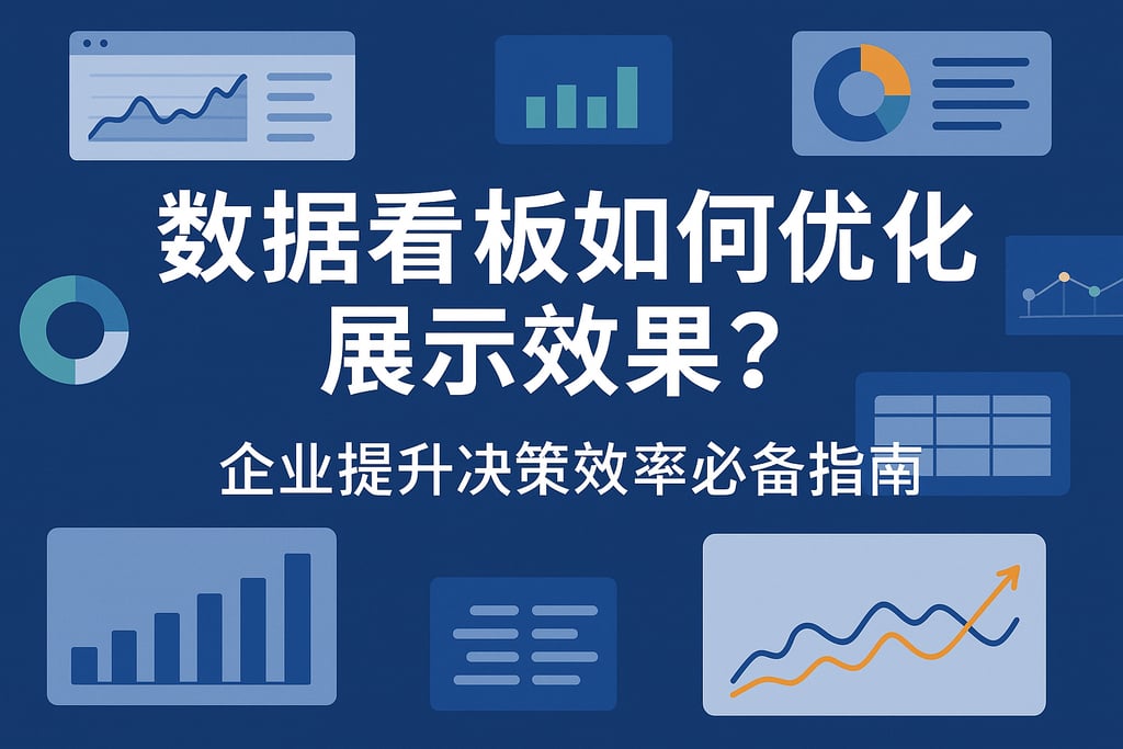 数据看板dashboard如何优化展示效果？企业提升决策效率必备指南