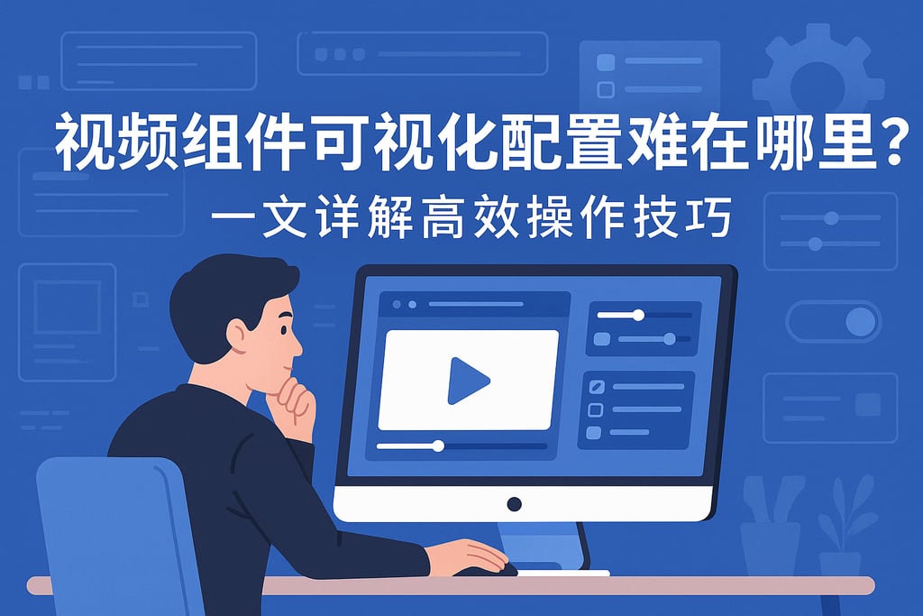 视频组件可视化配置难在哪里？一文详解高效操作技巧