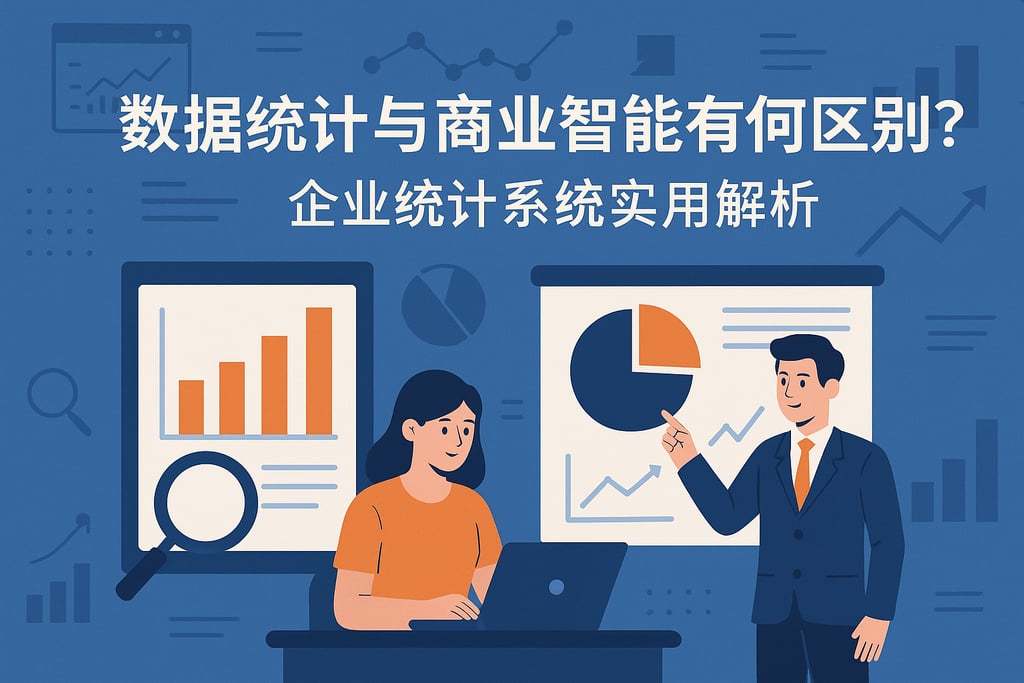数据统计与商业智能有何区别？企业统计系统实用解析