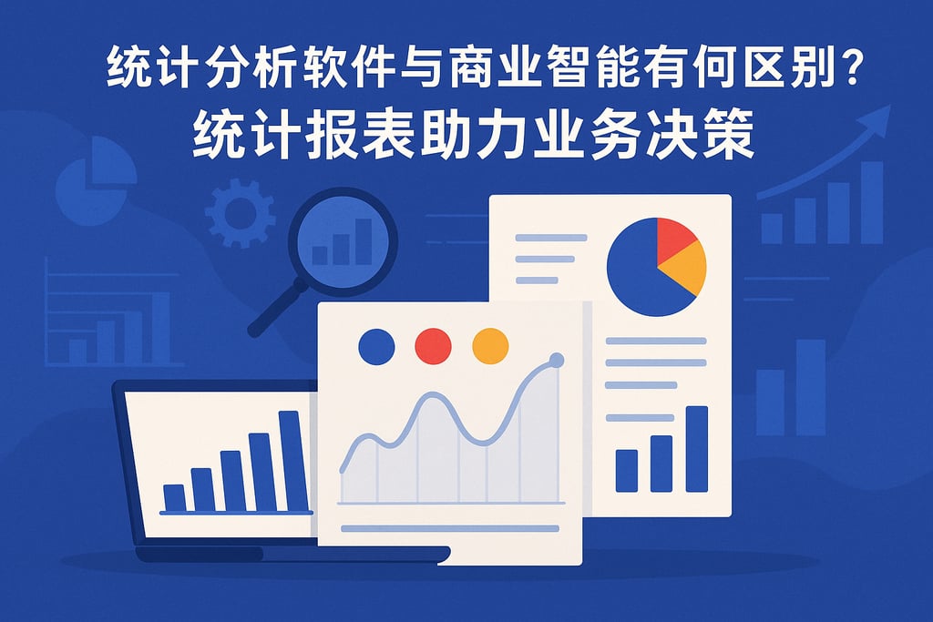 统计分析软件与商业智能有何区别？统计报表助力业务决策