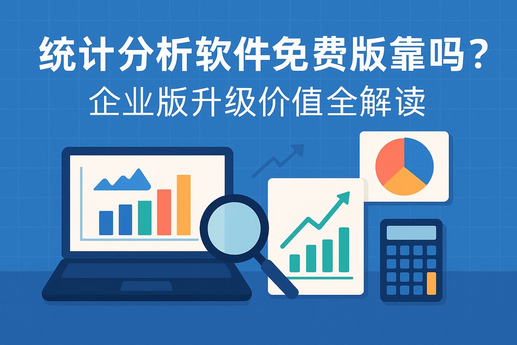 统计分析软件免费版靠谱吗？企业版升级价值全解读