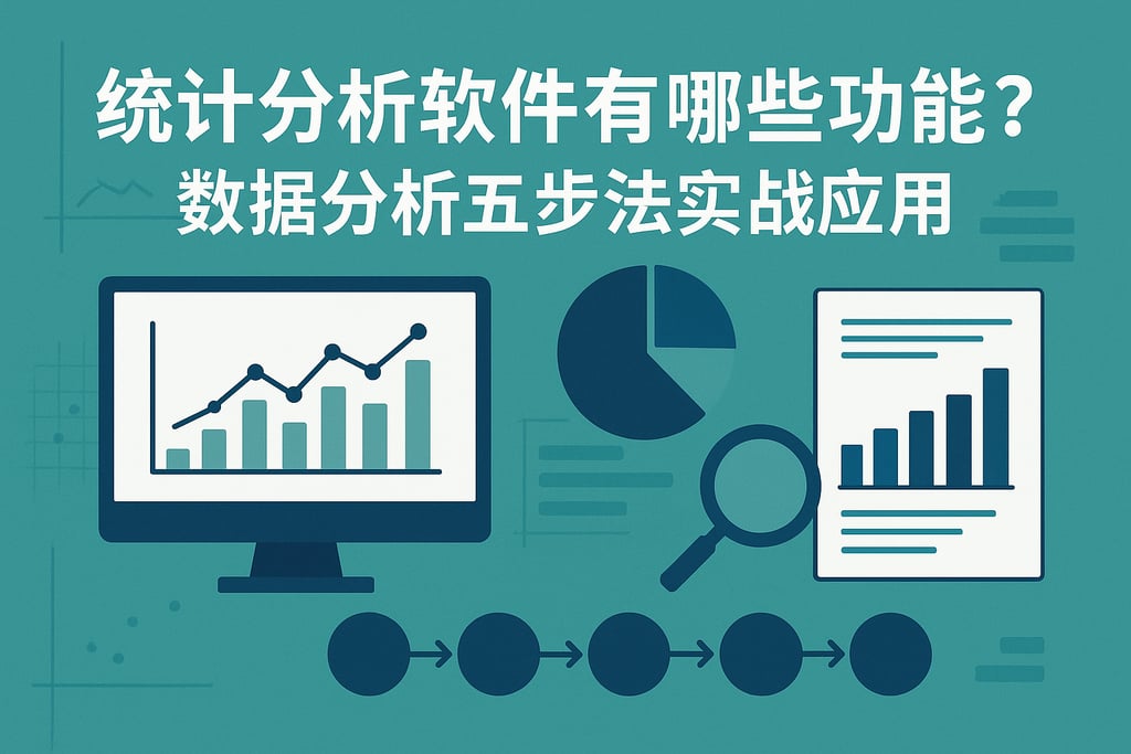 统计分析软件有哪些功能？数据分析五步法实战应用