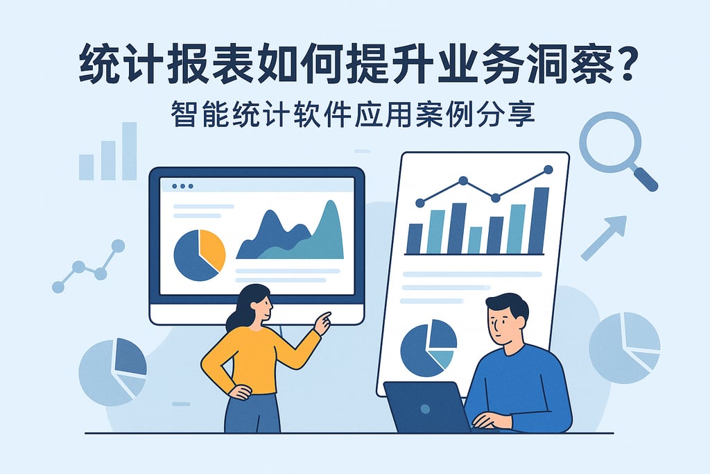统计报表如何提升业务洞察？智能统计软件应用案例分享