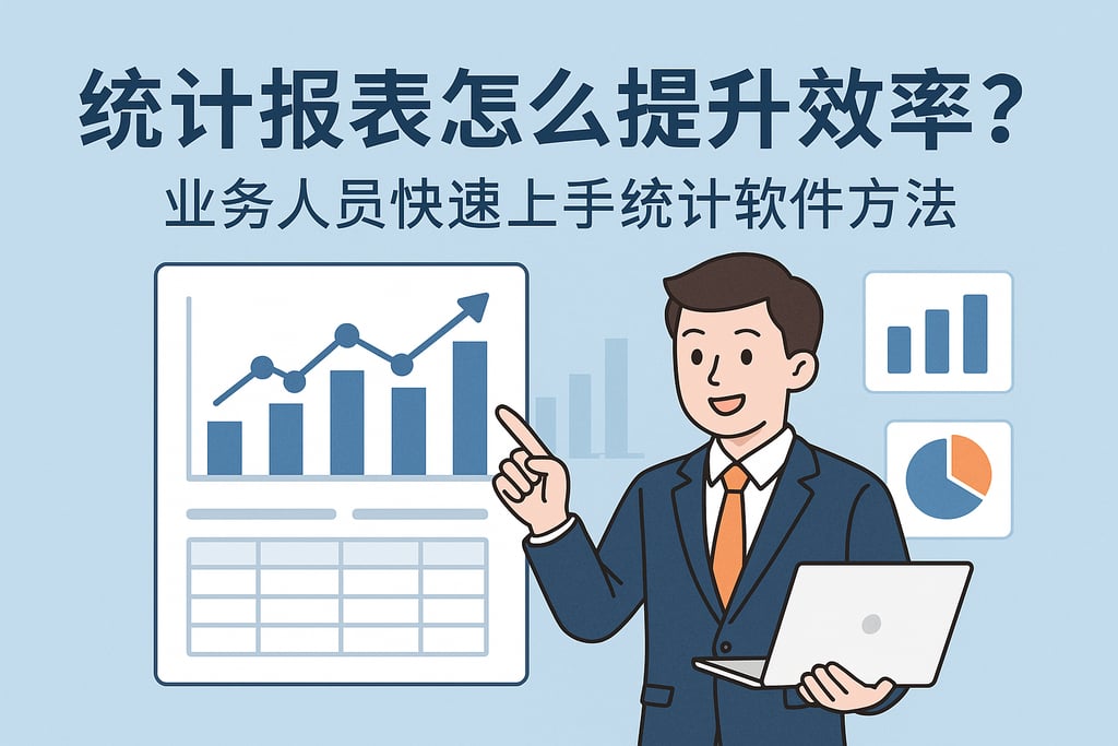 统计报表怎么提升效率？业务人员快速上手统计软件方法
