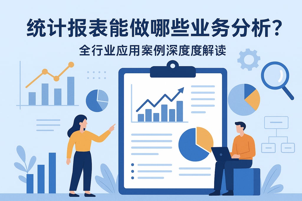 统计报表能做哪些业务分析？全行业应用案例深度解读
