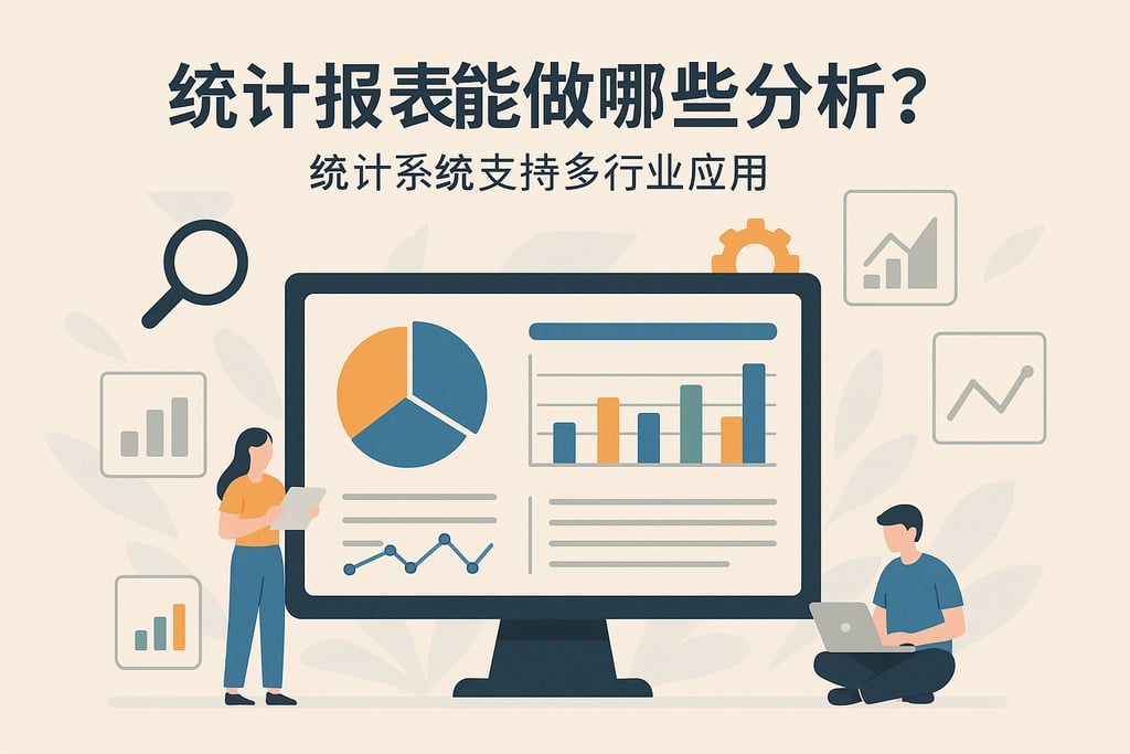 统计报表能做哪些分析？统计系统支持多行业应用