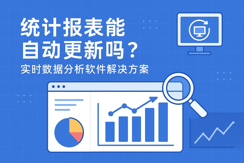 统计报表能自动更新吗？实时数据分析软件解决方案