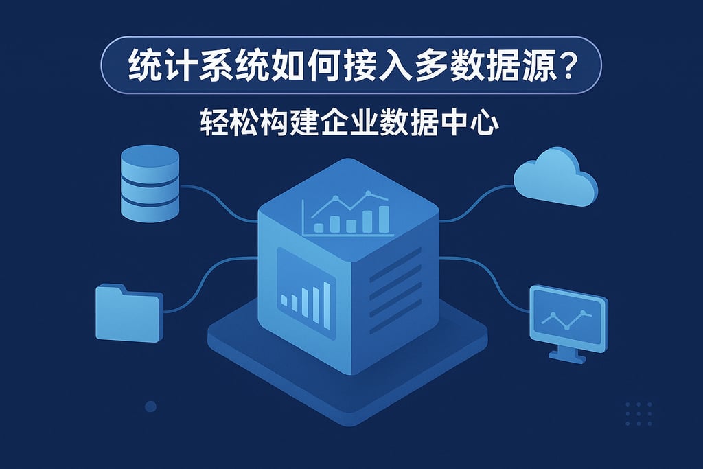 统计系统要如何接入多数据源？轻松构建企业数据中心