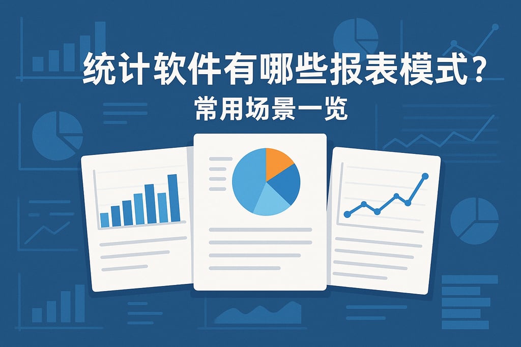 统计软件有哪些报表模板？常用场景一览