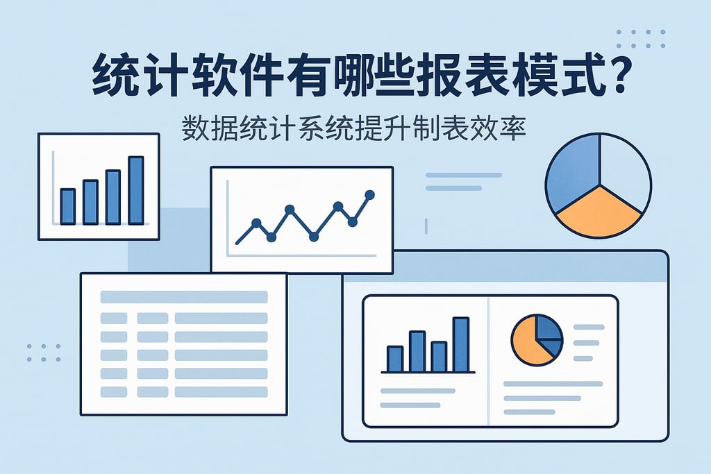 统计软件有哪些报表模板？数据统计系统提升制表效率