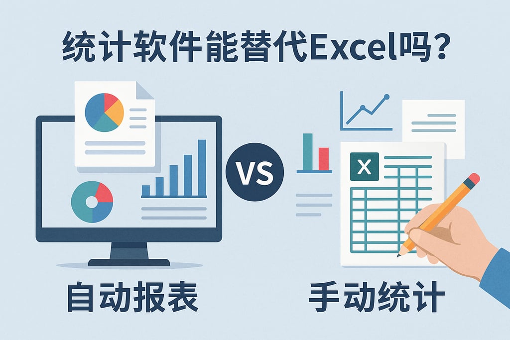 统计软件能替代Excel吗？自动报表与手动统计对比