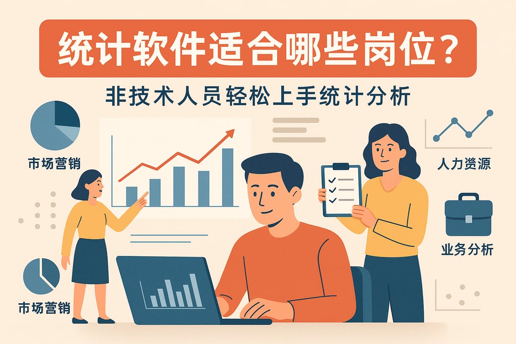 统计软件适合哪些岗位？非技术人员轻松上手统计分析
