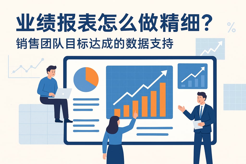 业绩报表怎么做精细？销售团队目标达成的数据支持
