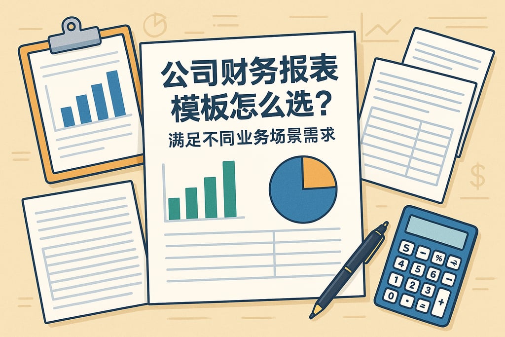 公司财务报表模板怎么选？满足不同业务场景需求