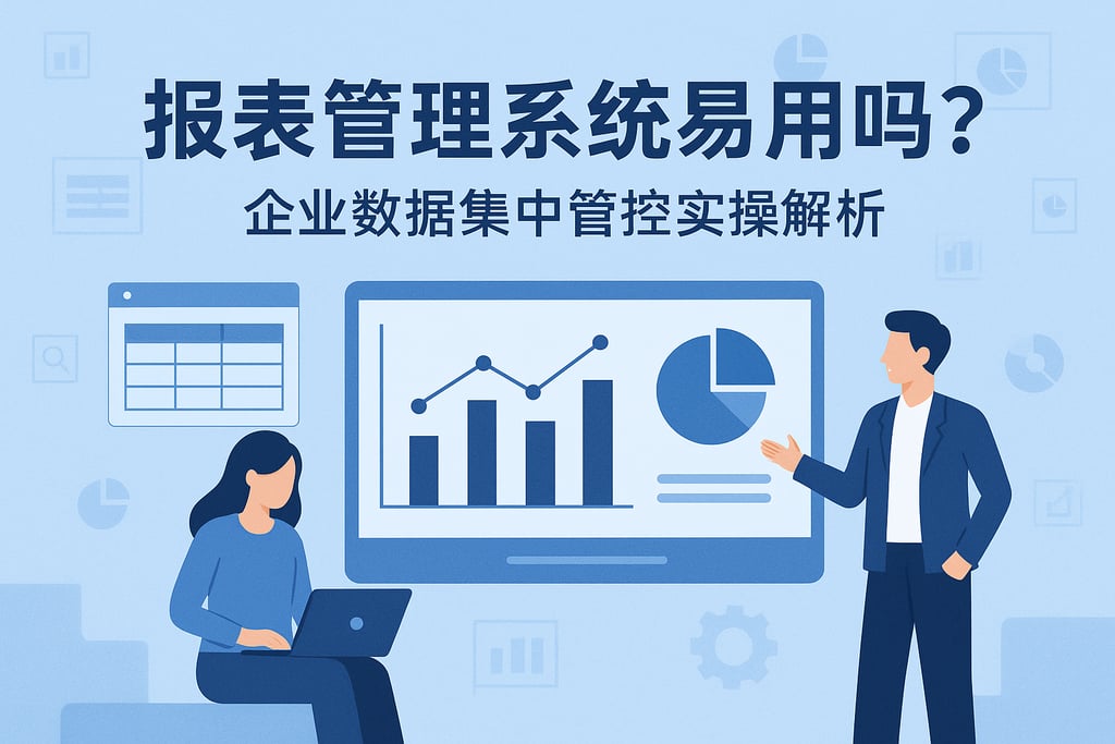报表管理系统易用吗？企业数据集中管控实操解析