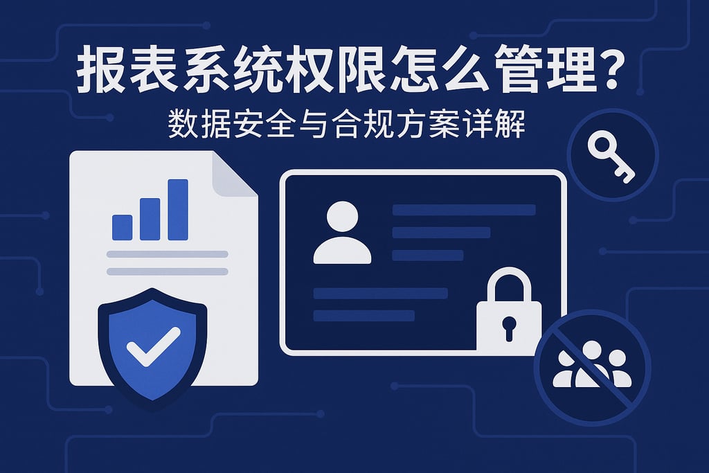 报表系统权限怎么管理？数据安全与合规方案详解