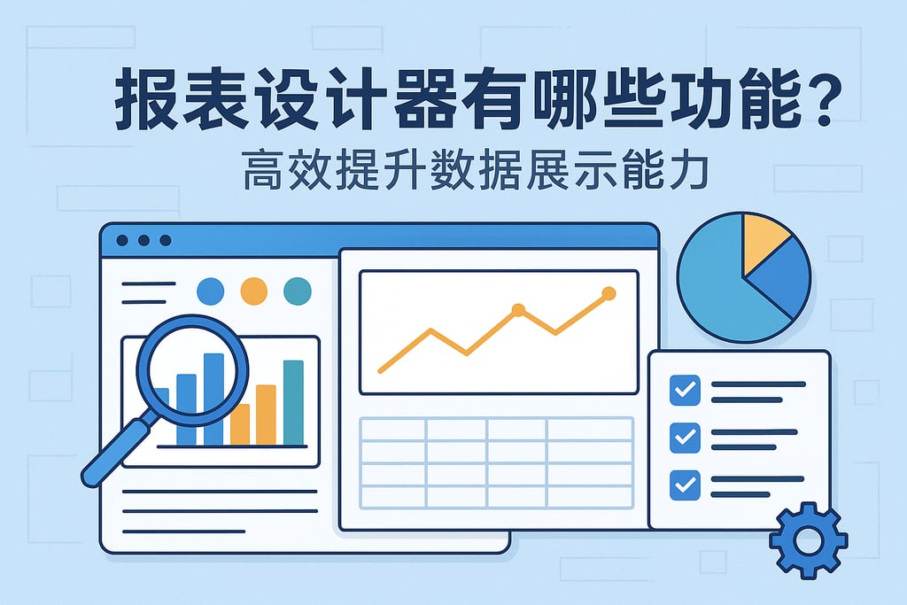 报表设计器有哪些功能？高效提升数据展示能力