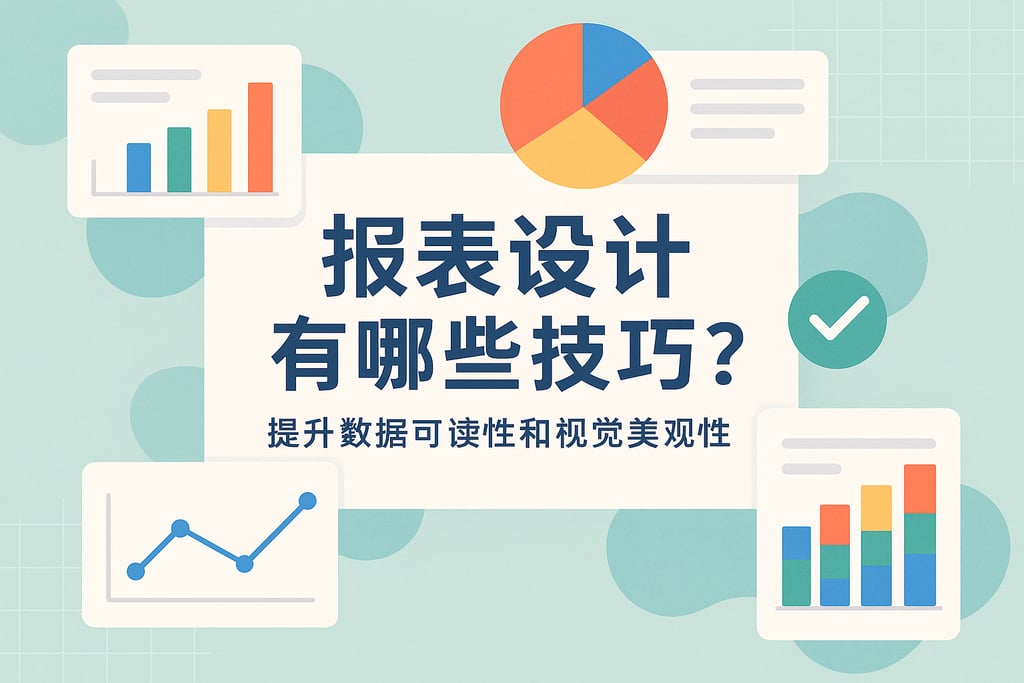 报表设计有哪些技巧？提升数据可读性和视觉美观性