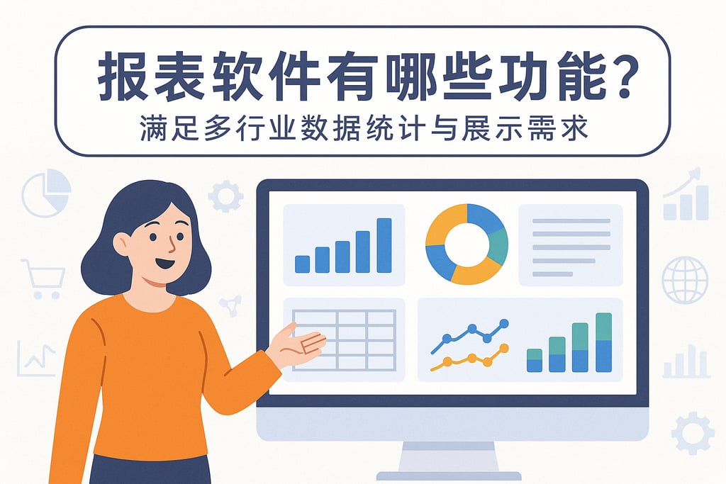 报表软件有哪些功能？满足多行业数据统计与展示需求