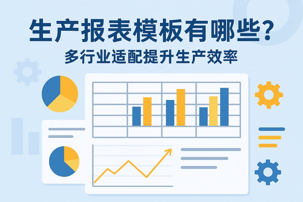 生产报表模板有哪些？多行业适配提升生产效率