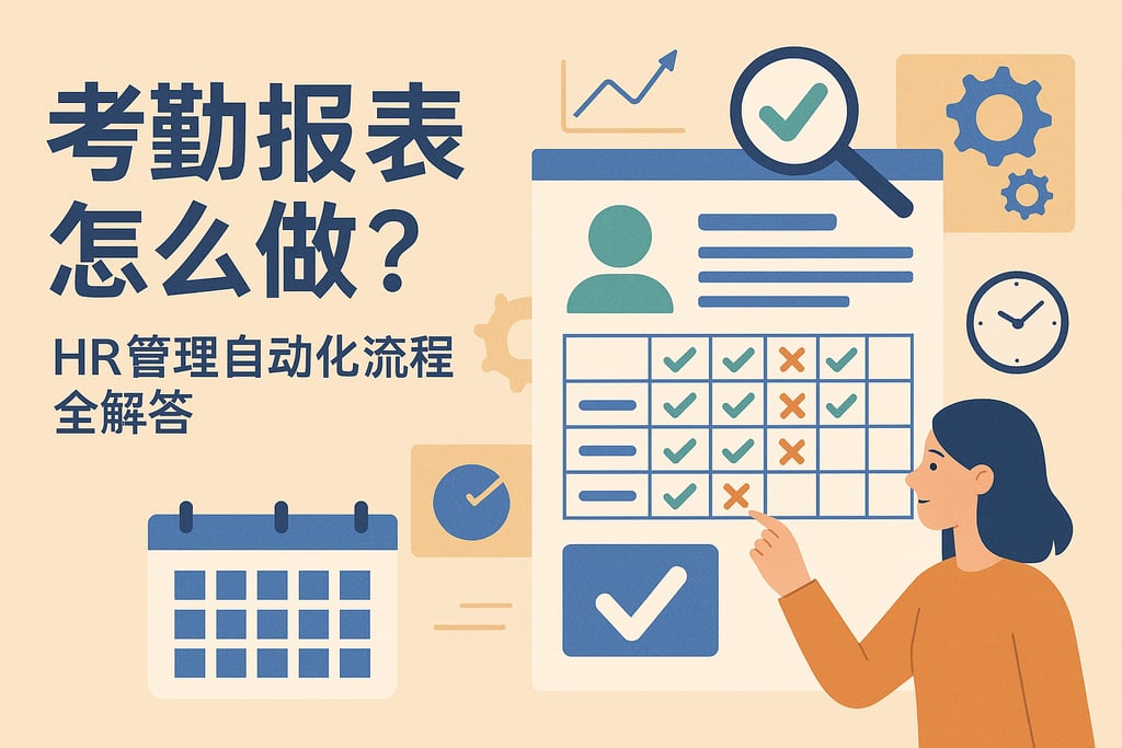 考勤报表怎么做？HR管理自动化流程全解答
