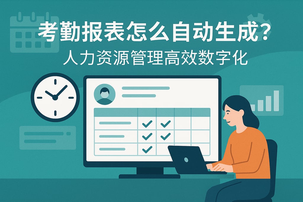 考勤报表怎么自动生成？人力资源管理高效数字化