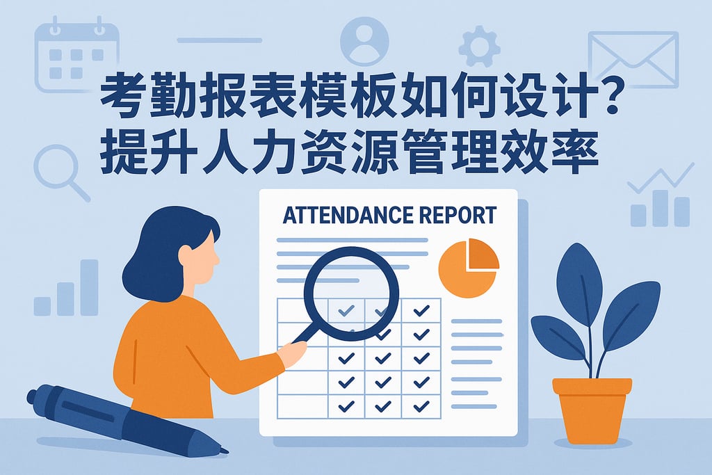 考勤报表模板如何设计？提升人力资源管理效率